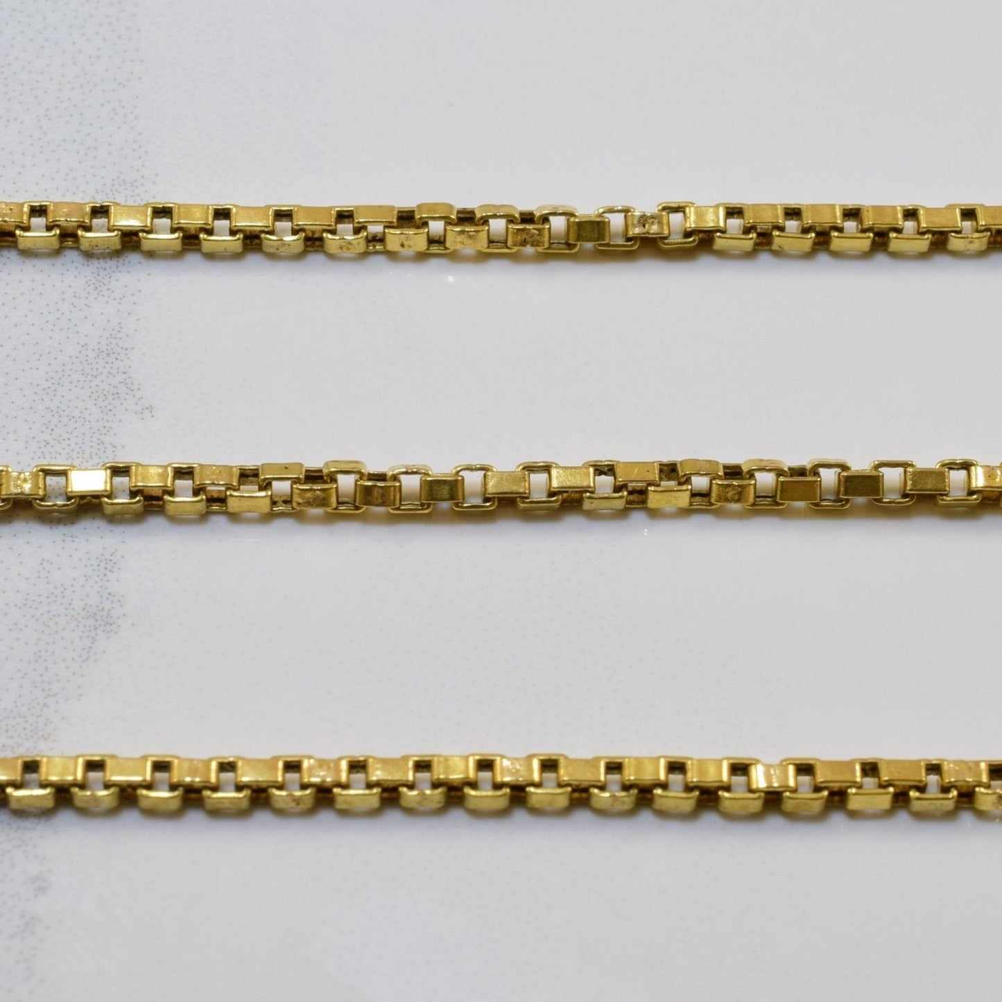 10k Yellow Gold Box Chain | 21.5 |
