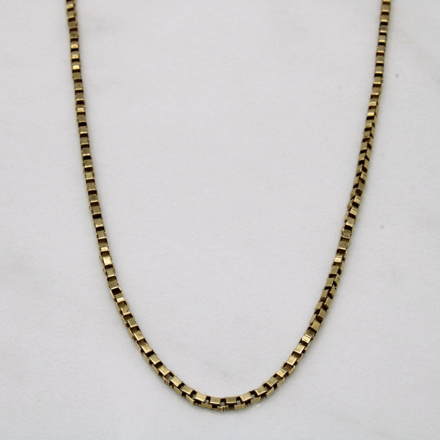 10k Yellow Gold Box Chain | 22 |