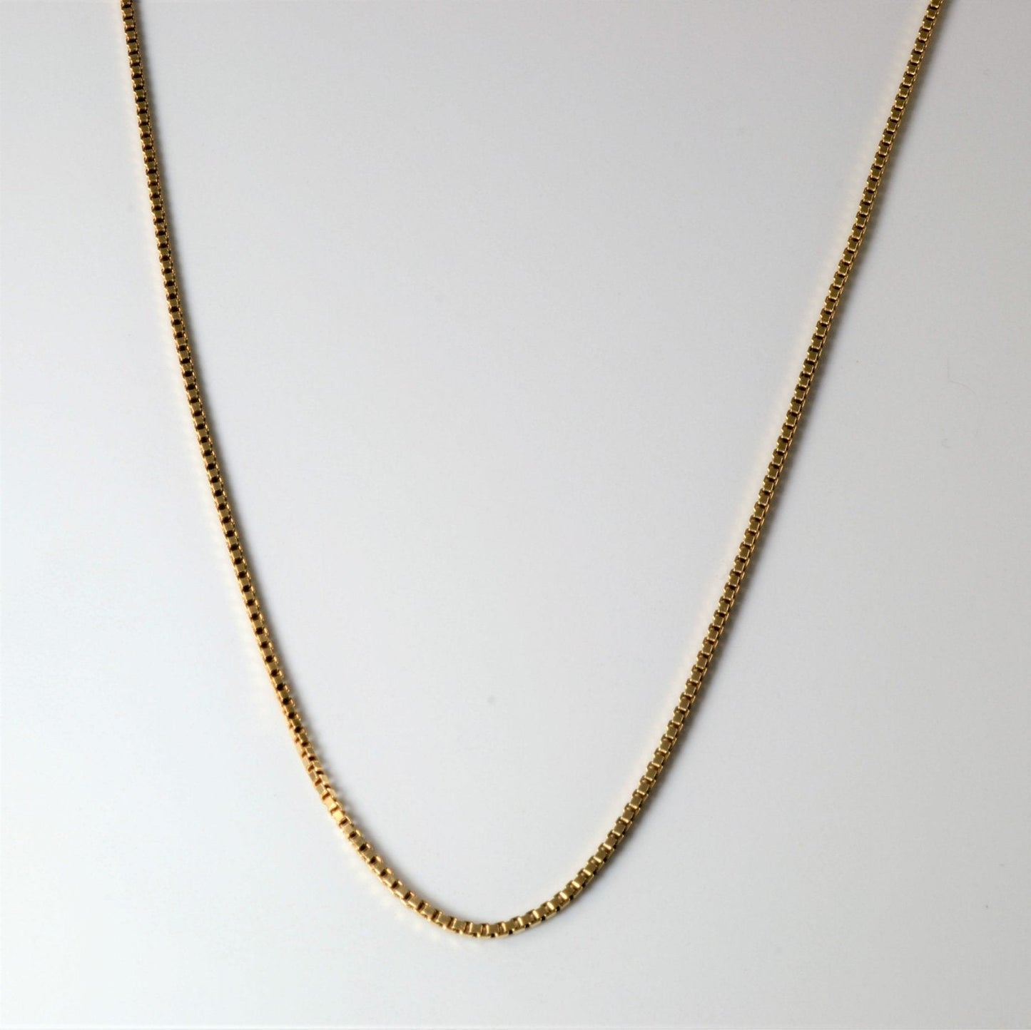 10k Yellow Gold Box Chain | 22 |