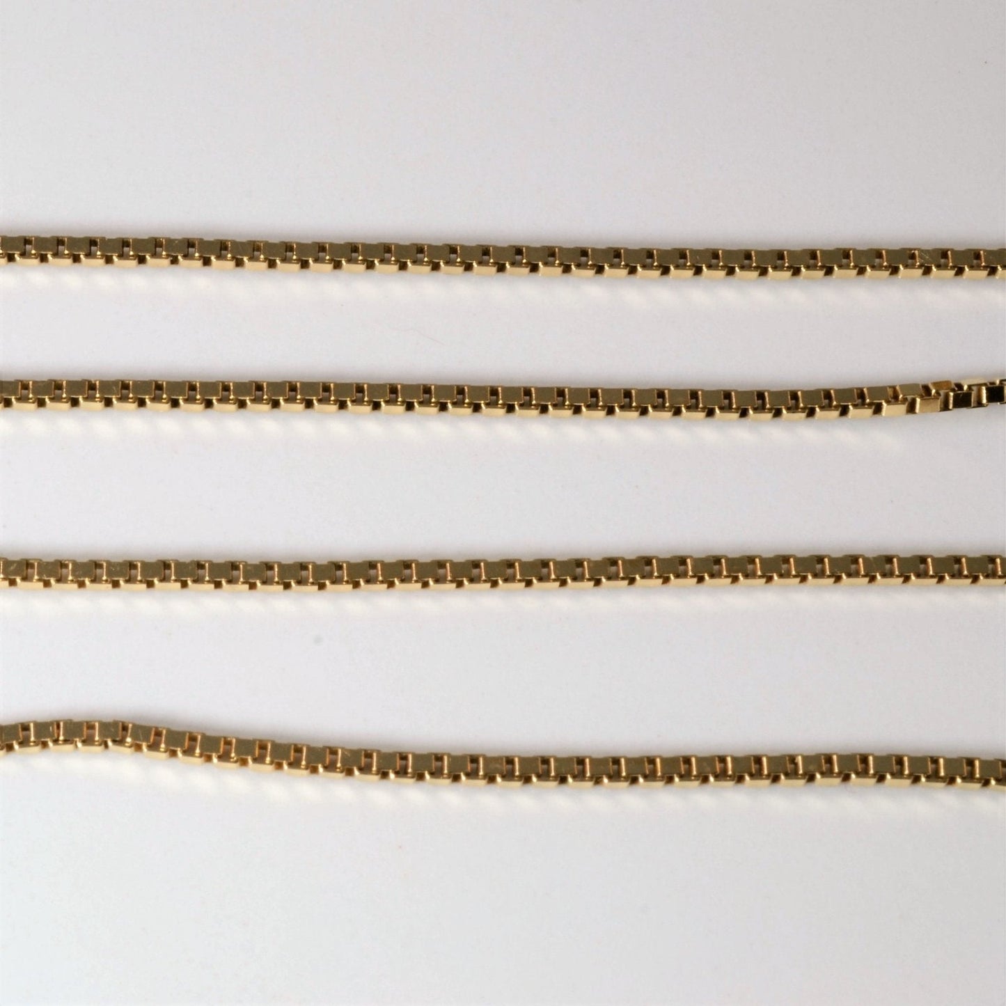 10k Yellow Gold Box Chain | 22 |