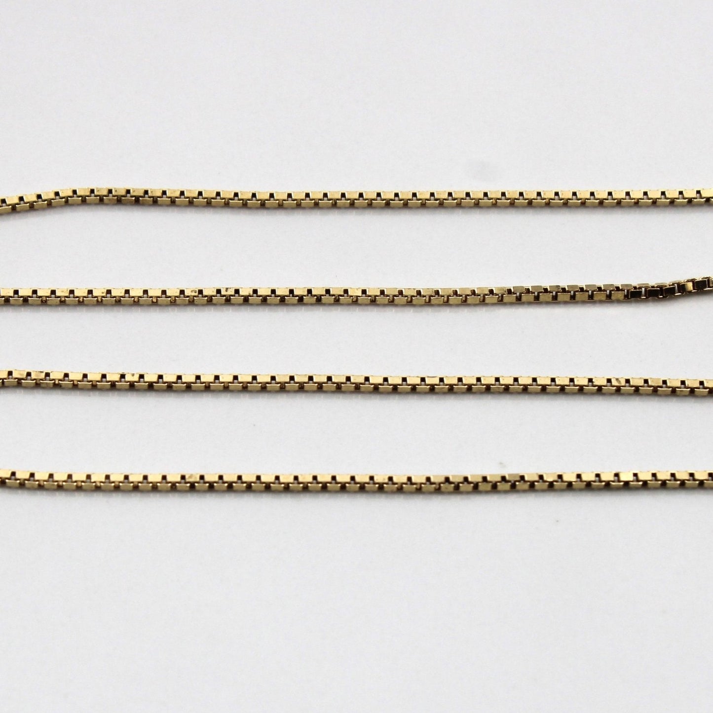 10k Yellow Gold Box Chain | 22|