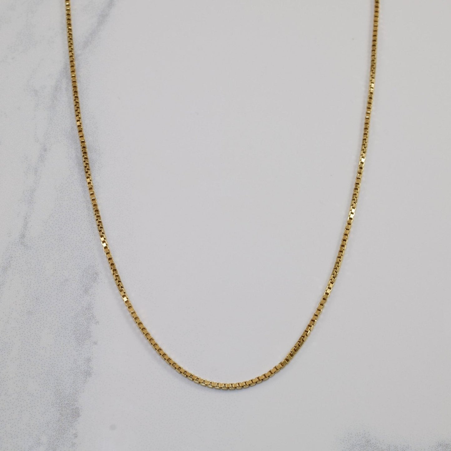10k Yellow Gold Box Chain | 22 |