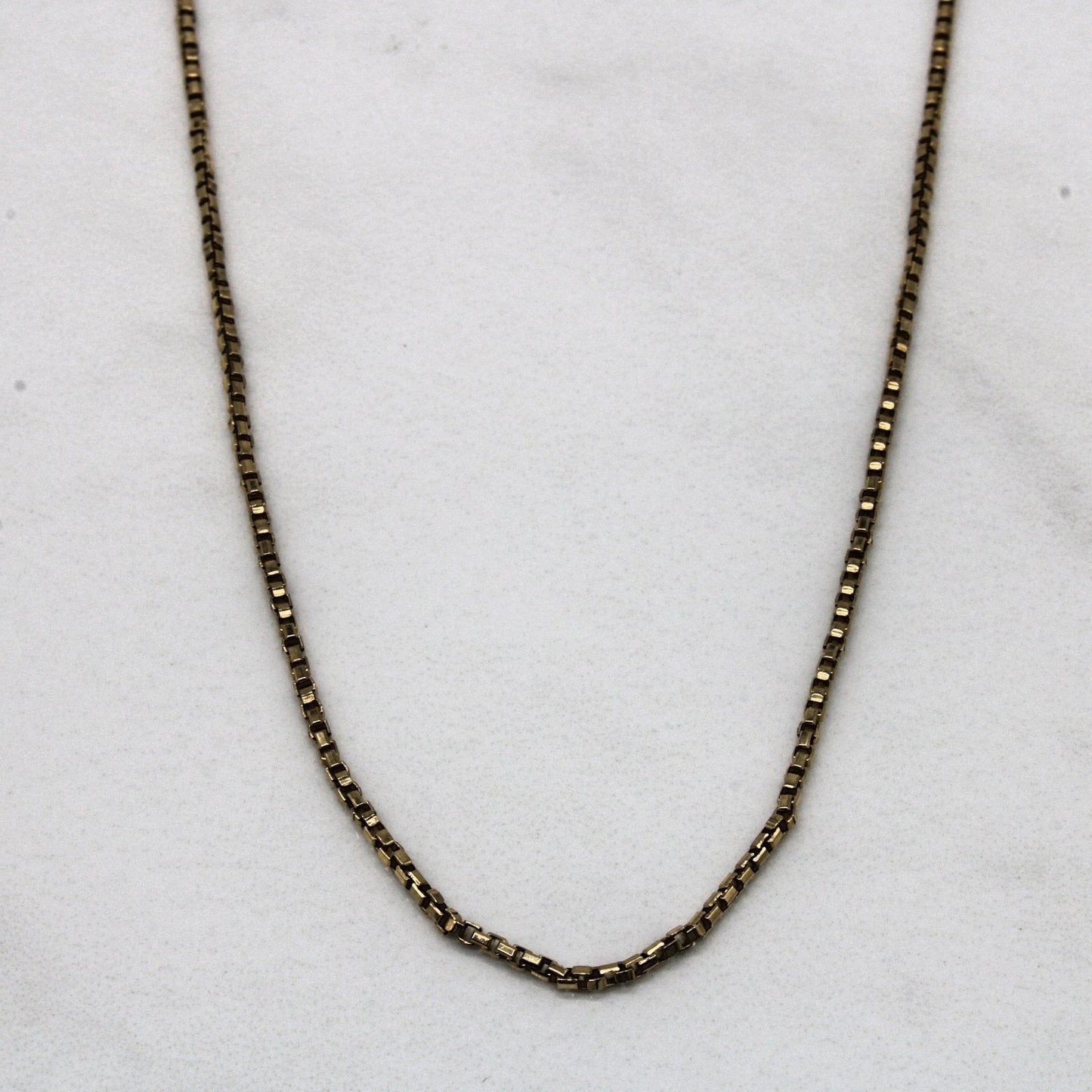 10k Yellow Gold Box Chain | 22 |