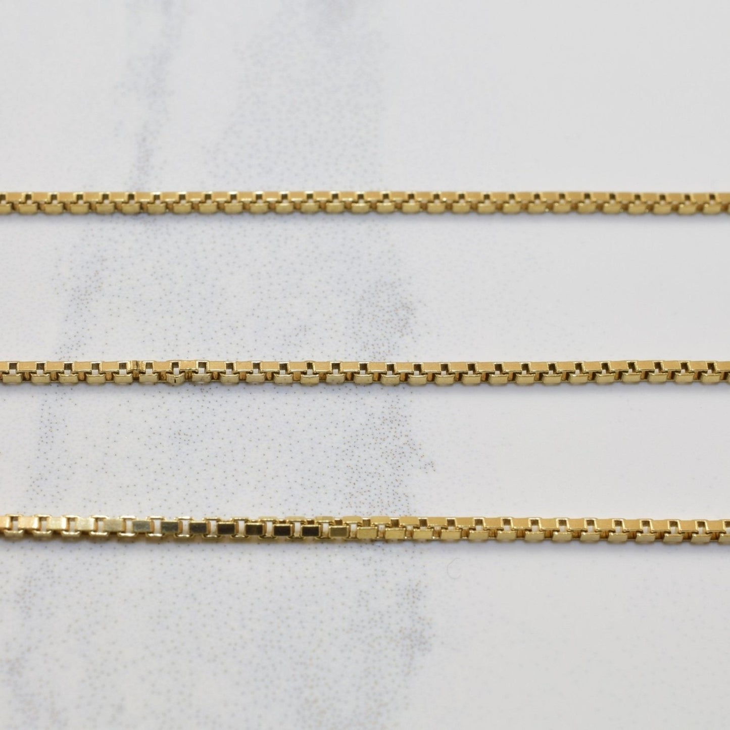 10K Yellow Gold Box Chain | 23 |