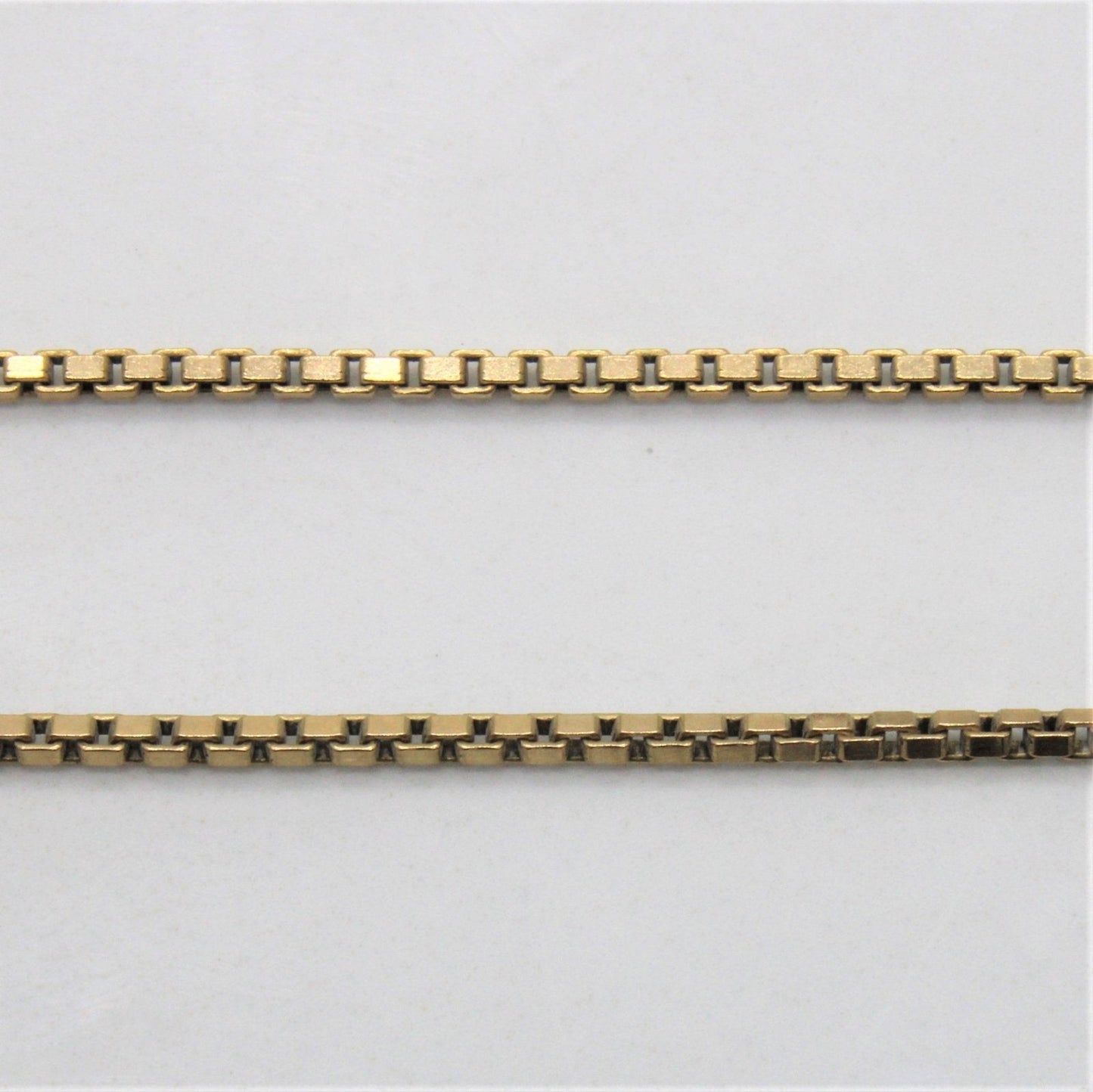 10k Yellow Gold Box Chain | 23 |