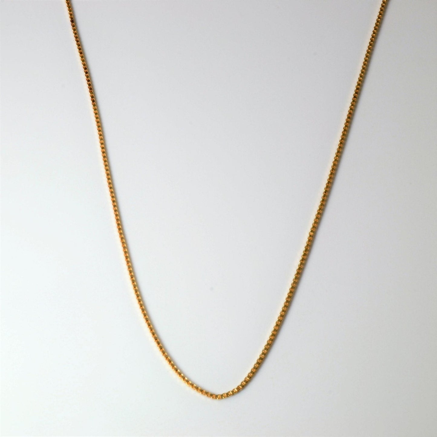 10k Yellow Gold Box Chain | 24|