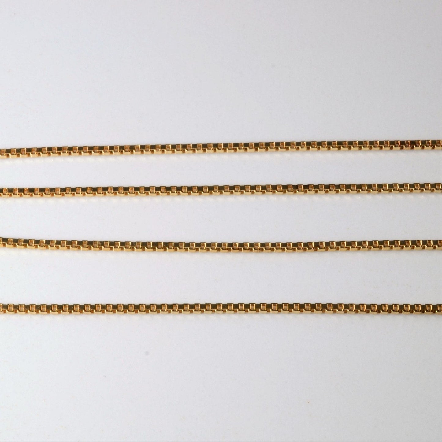 10k Yellow Gold Box Chain | 24|