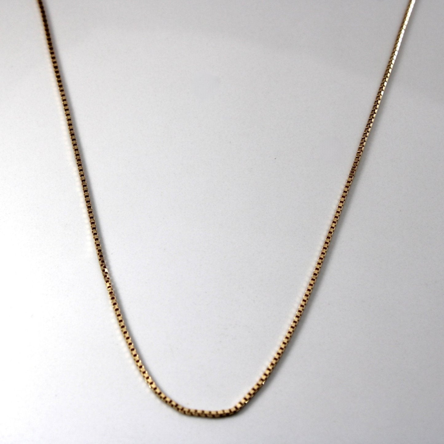 10k Yellow Gold Box Chain | 25|