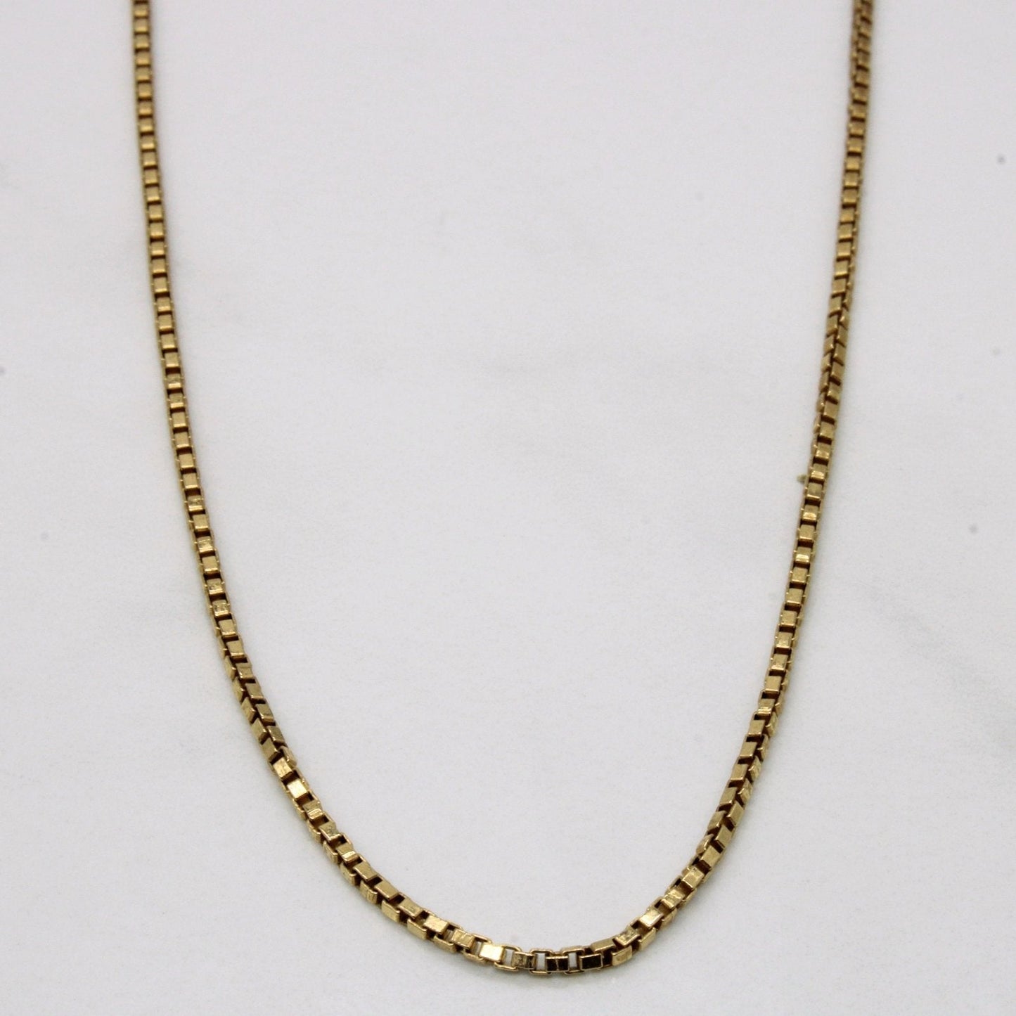 10k Yellow Gold Box Link Chain | 18 |