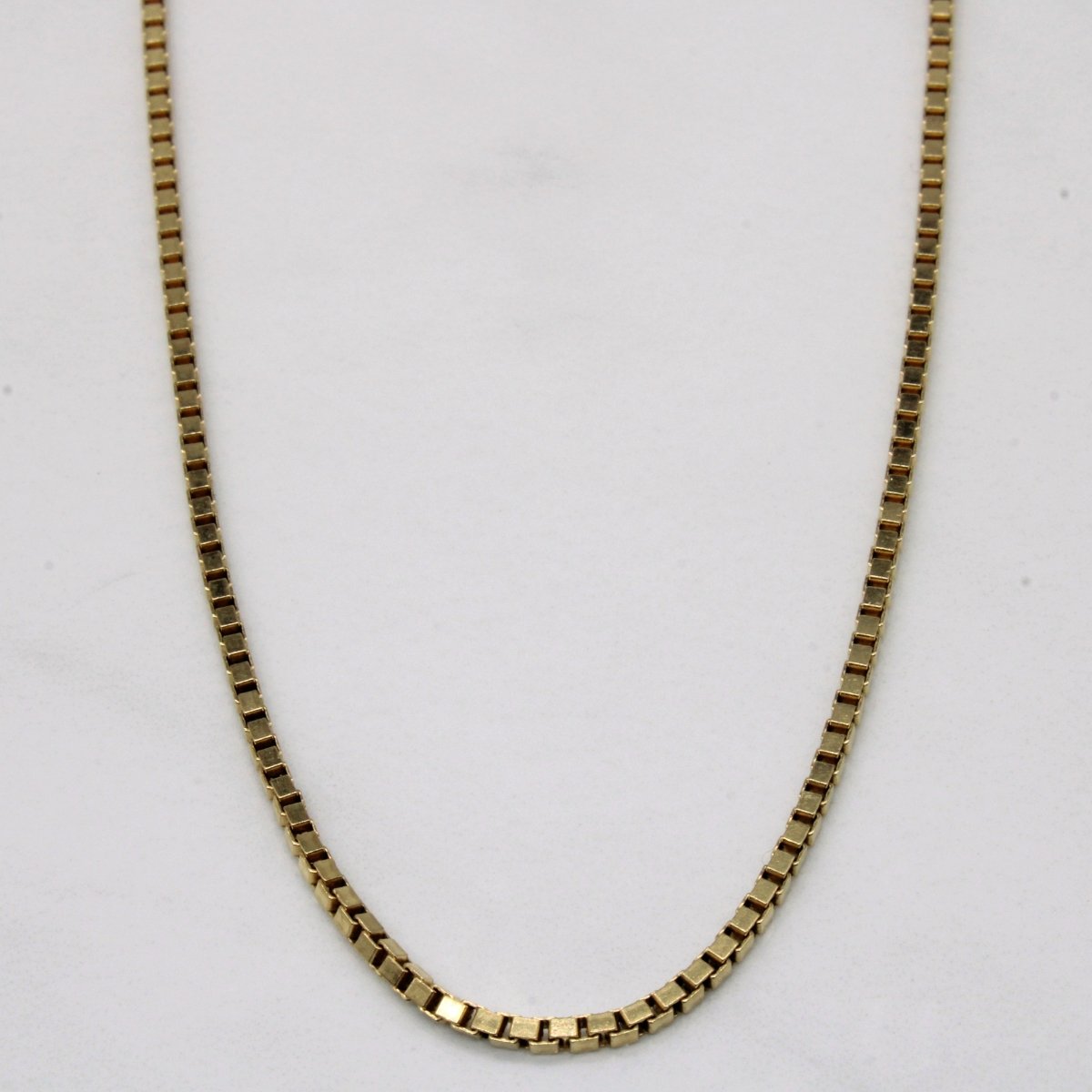 10k Yellow Gold Box Link Chain | 22 |