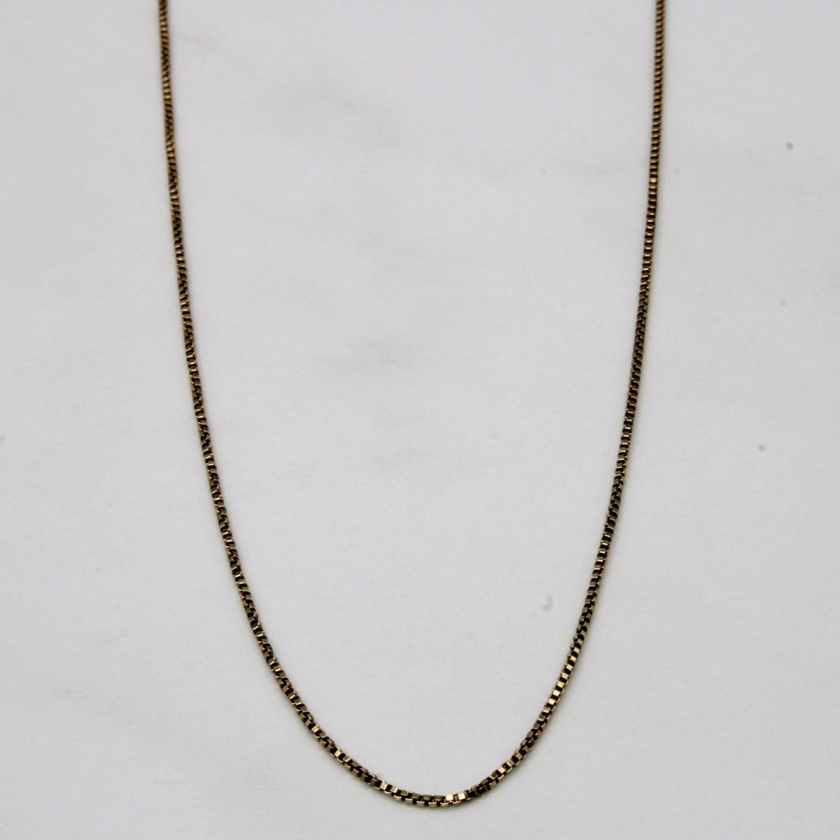 10k Yellow Gold Box Link Chain | 25 |