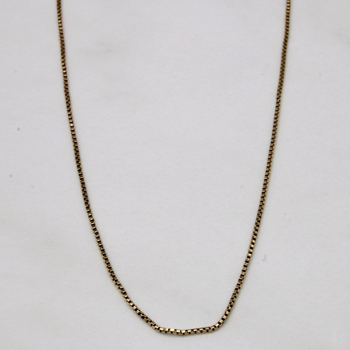10k Yellow Gold Box Link Chain | 25 |