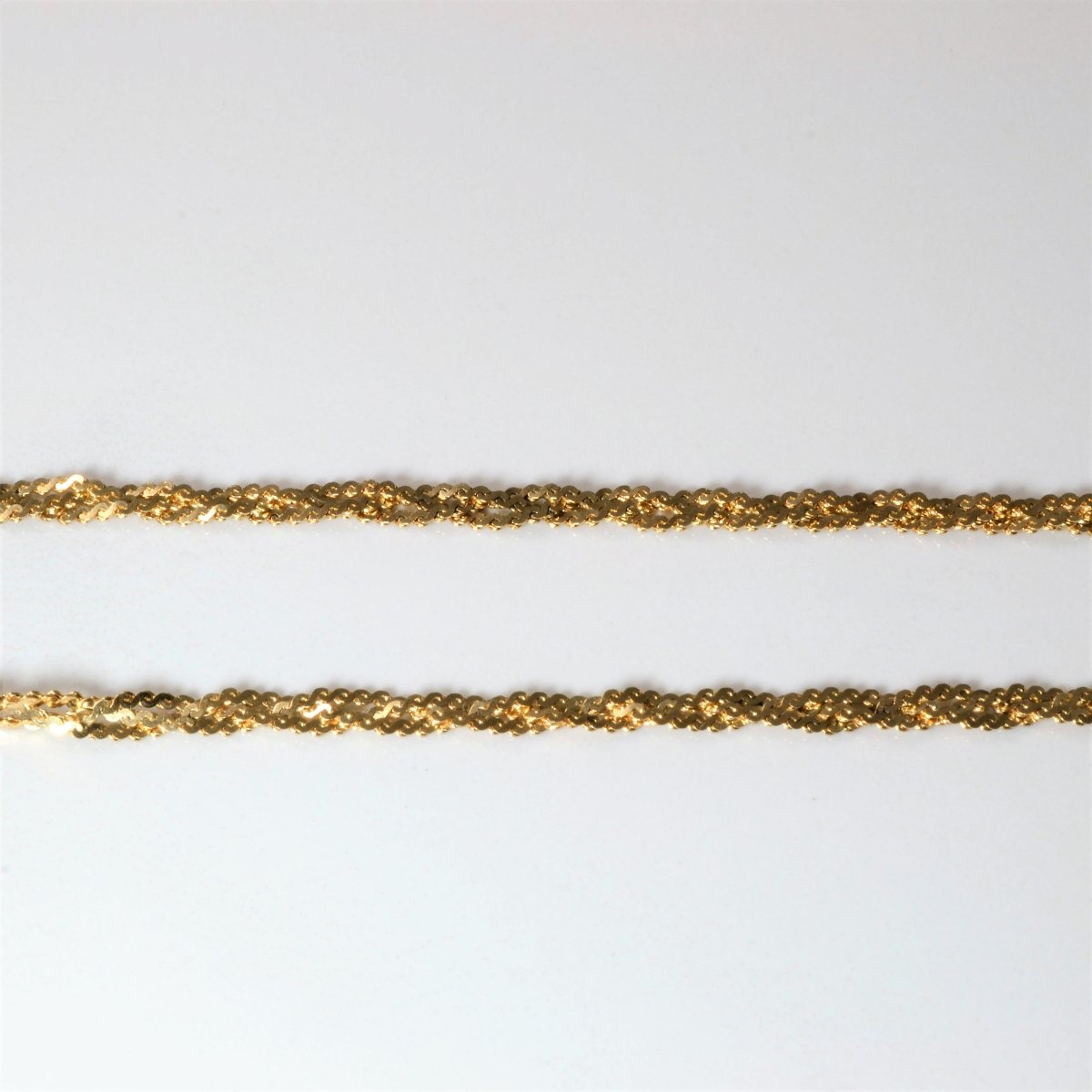 10k Yellow Gold Braided Chain | 15|