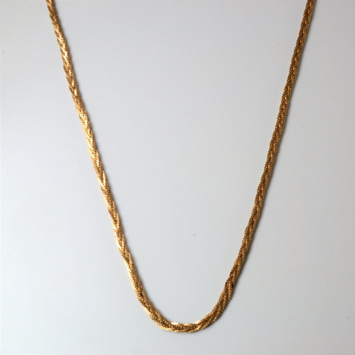 10k Yellow Gold Braided S-Link Chain | 30 |