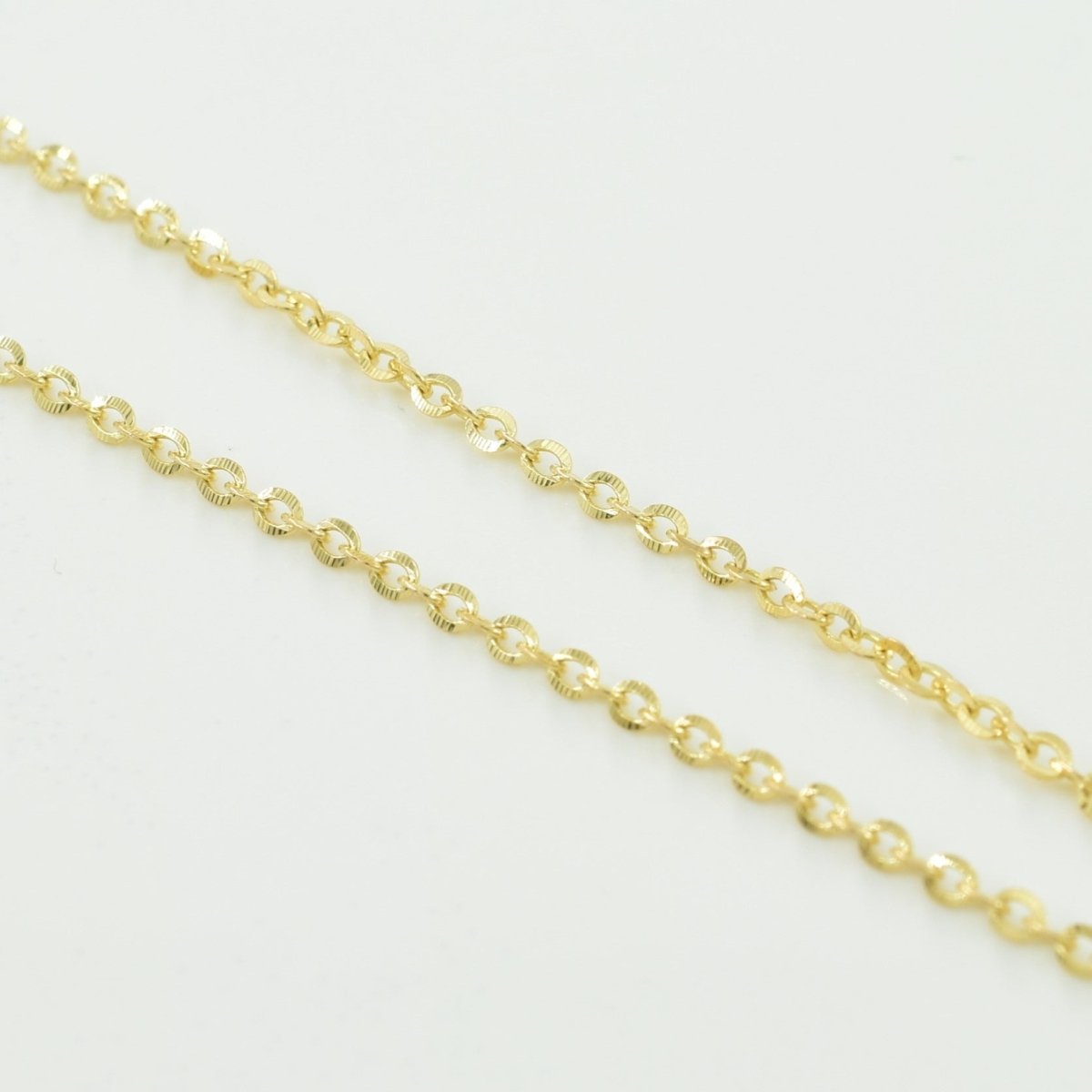 10k Yellow Gold Cable Chain | 15.5 |