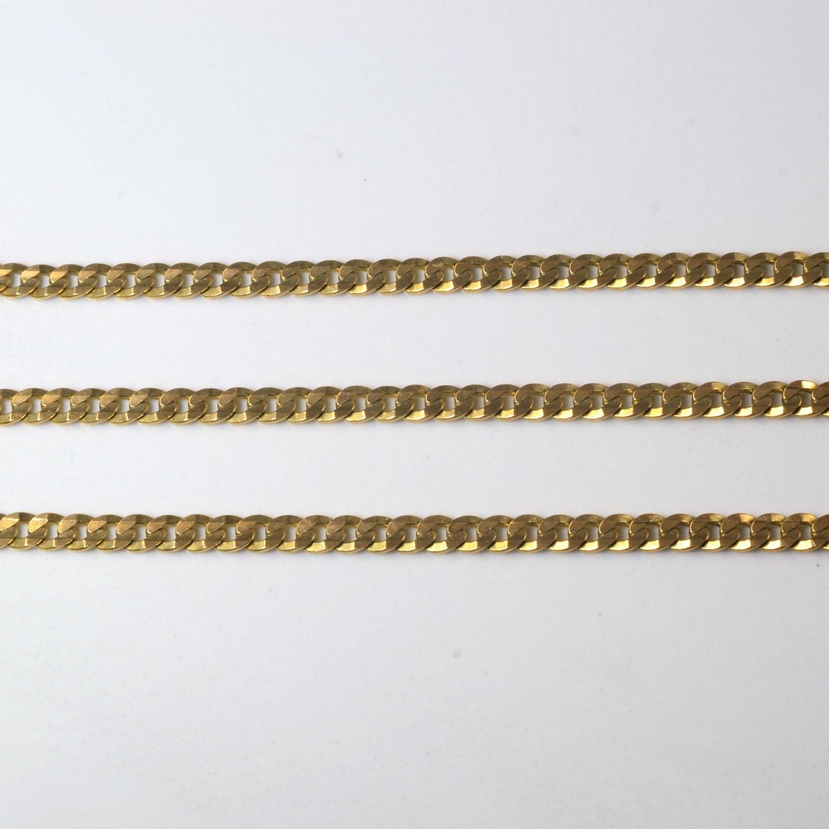 10k Yellow Gold Cable Link Chain | 18.5 |