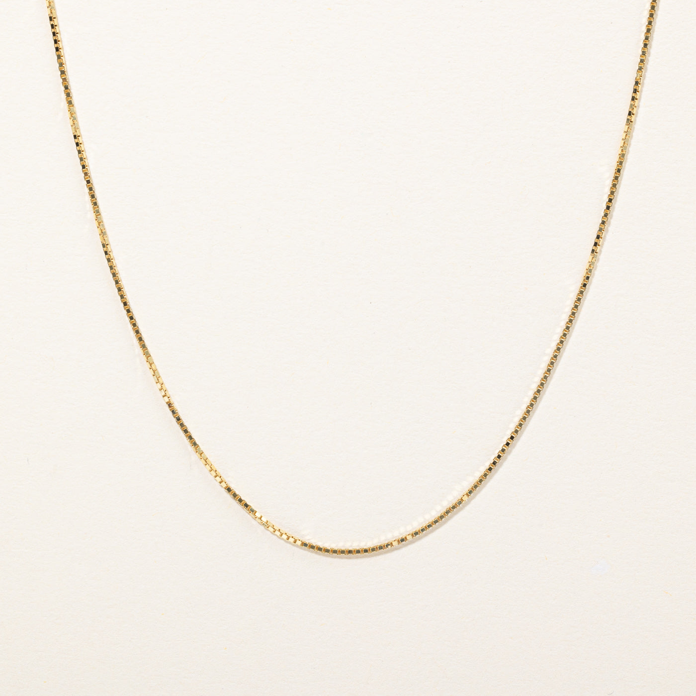 10k Yellow Gold Box Link Chain | 20 |