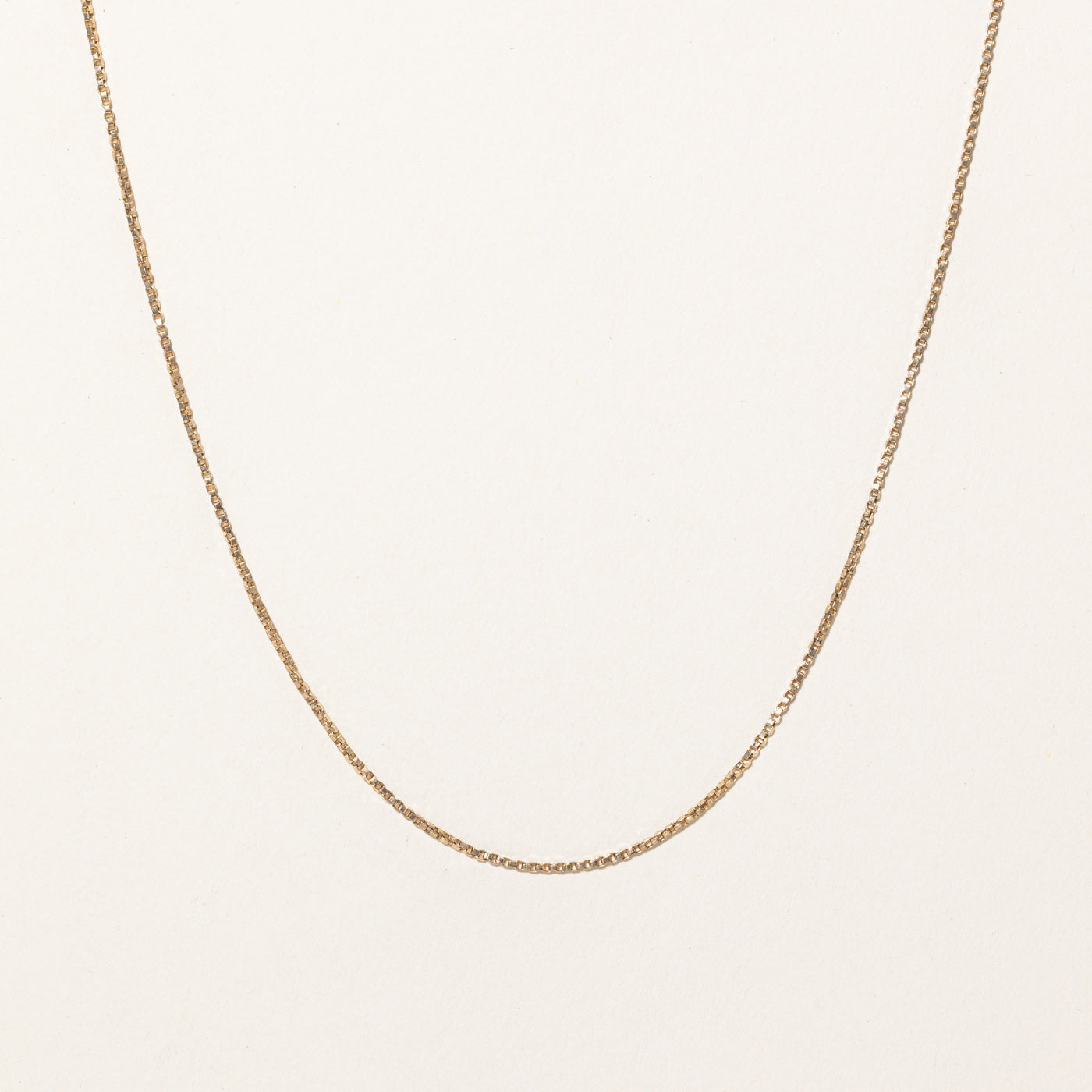 10k Yellow Gold Box Link Chain | 24 |
