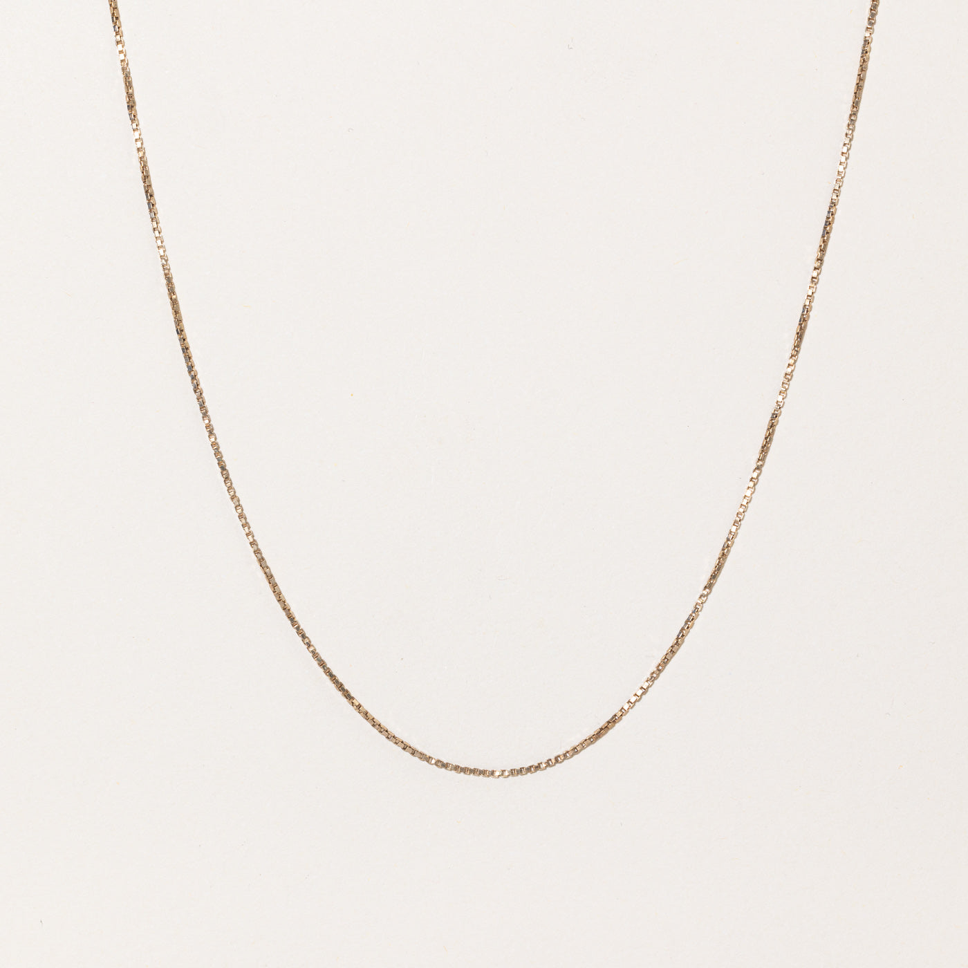 10k Yellow Gold Box Link Chain | 22 |
