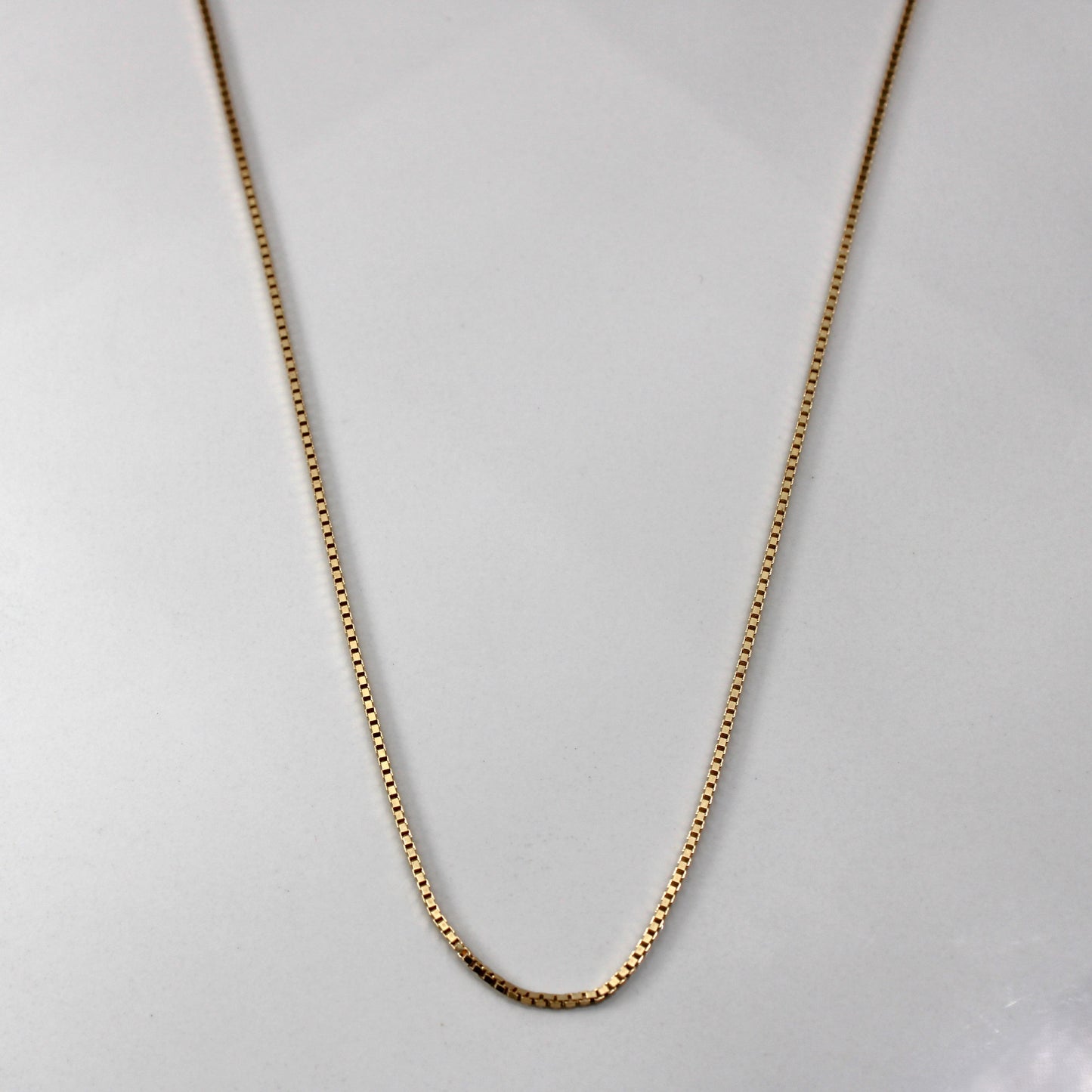 10k Yellow Gold Box Link Chain | 16|