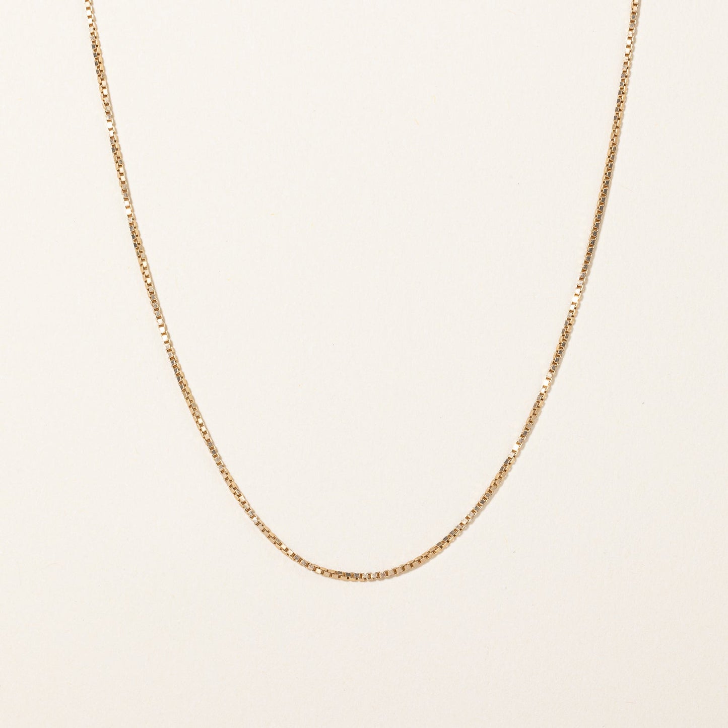 10k Yellow Gold Box Link Chain | 18 |
