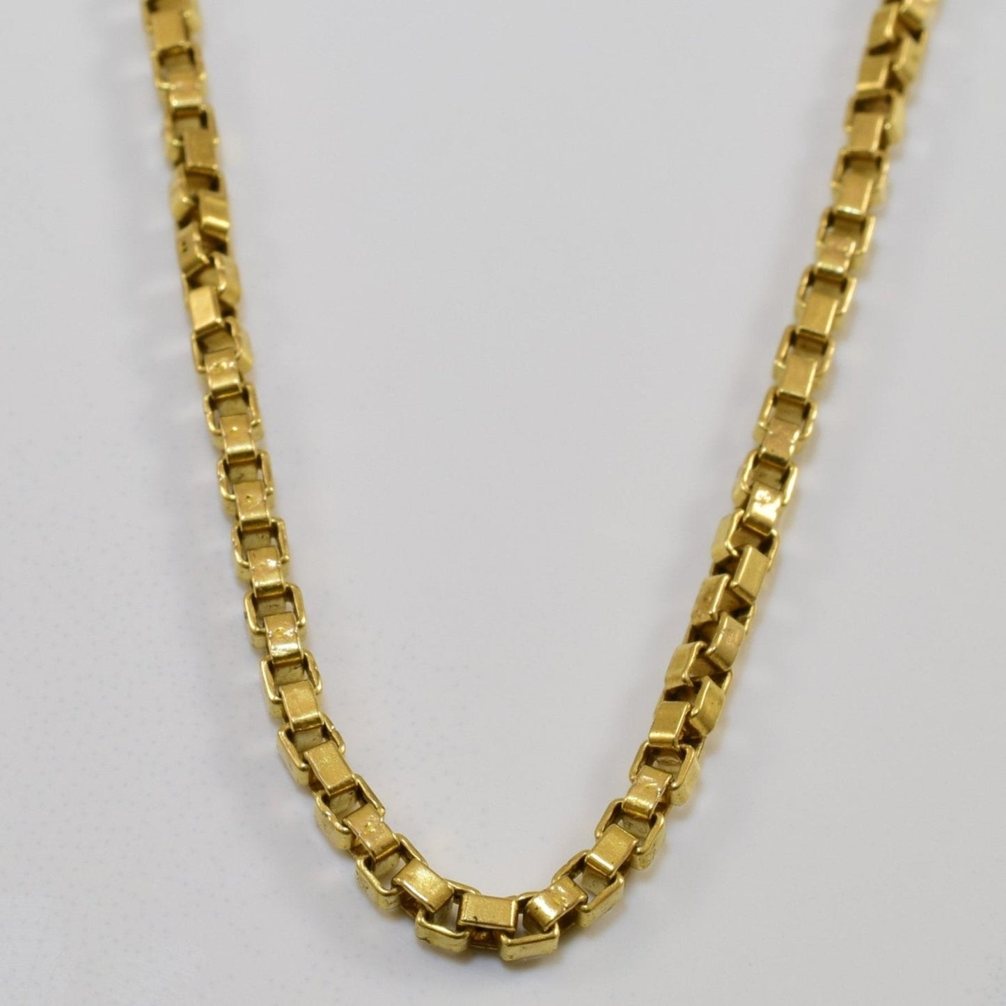 10k Yellow Gold Box Chain | 21.5 |