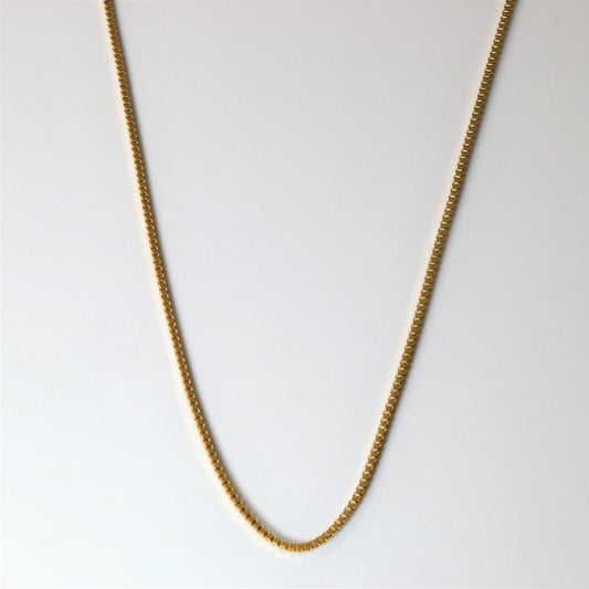 10k Yellow Gold Box Chain | 22 |