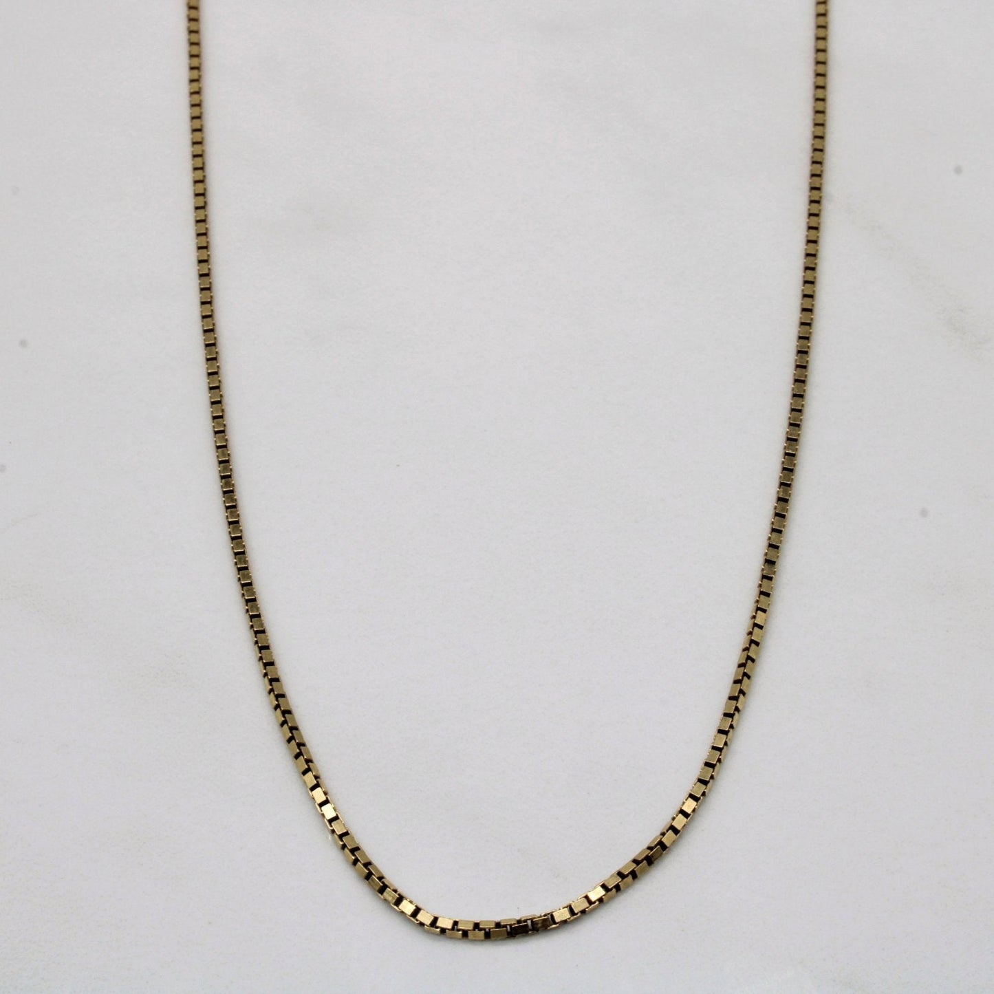 10k Yellow Gold Box Chain | 22 |
