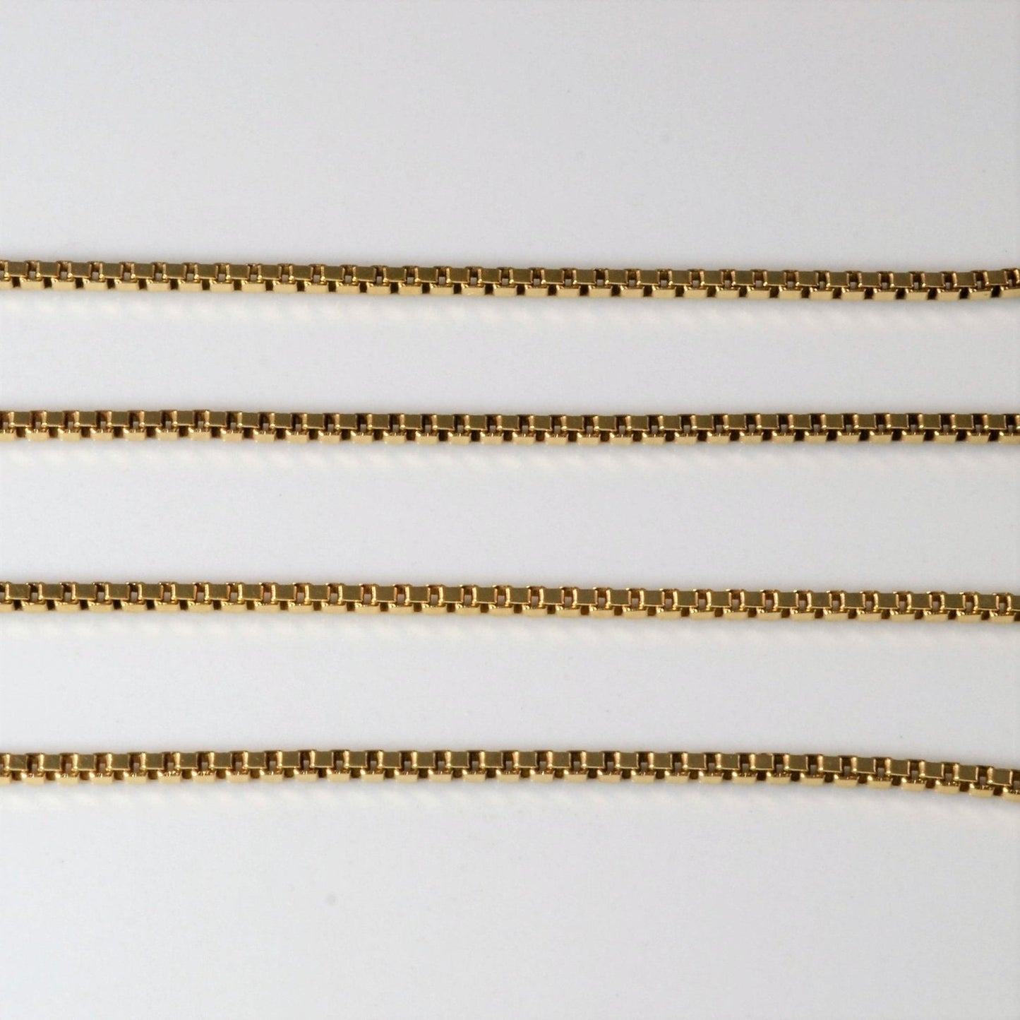 10k Yellow Gold Box Chain | 22 |