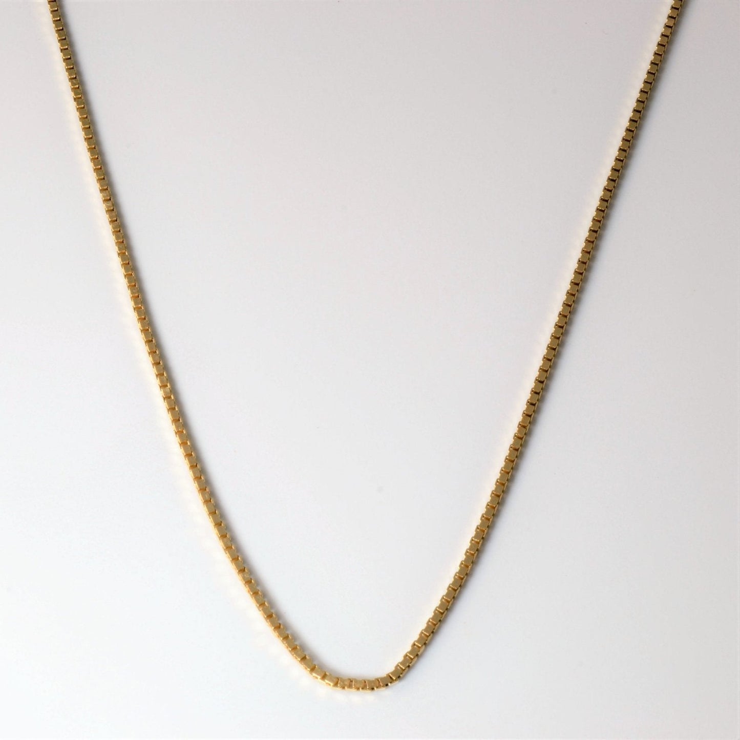 10k Yellow Gold Box Chain | 22 |
