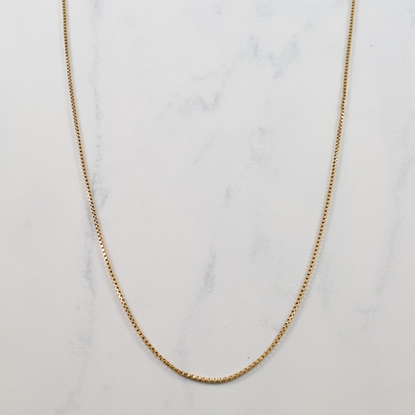 10k Yellow Gold Box Chain | 22 |
