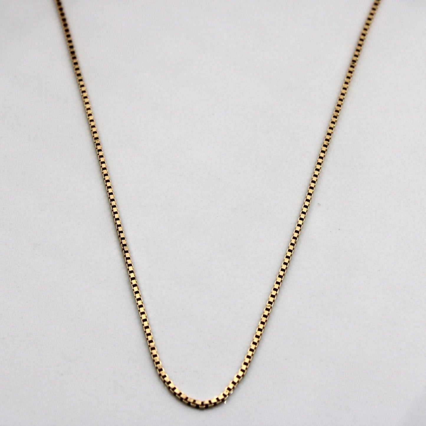 10k Yellow Gold Box Chain | 22|