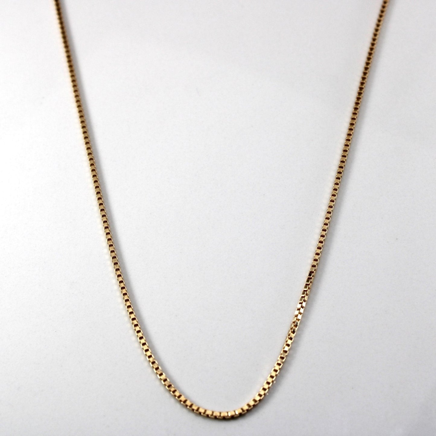 10k Yellow Gold Box Chain | 22|