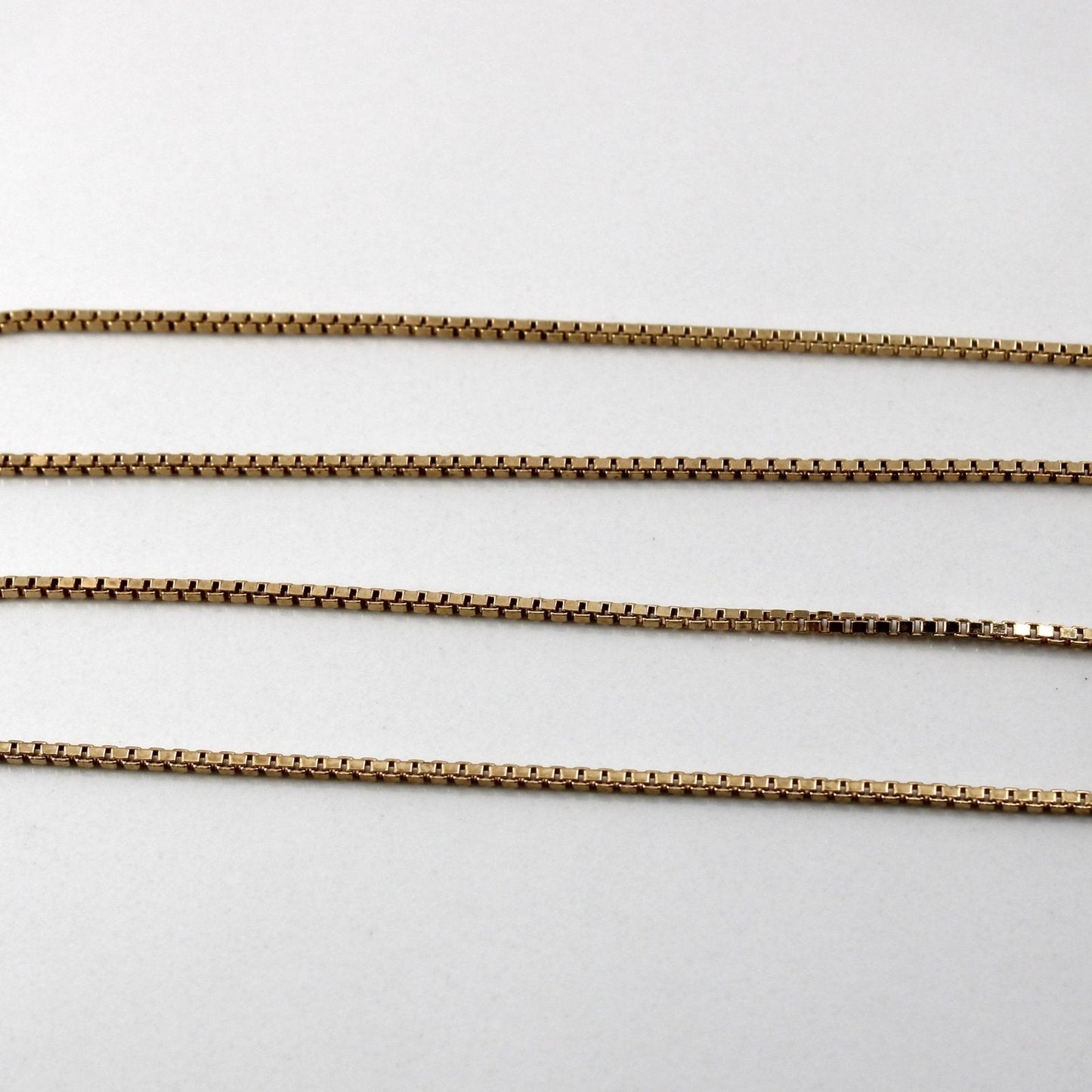 10k Yellow Gold Box Chain | 22|