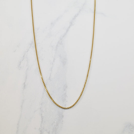 10K Yellow Gold Box Chain | 23 |