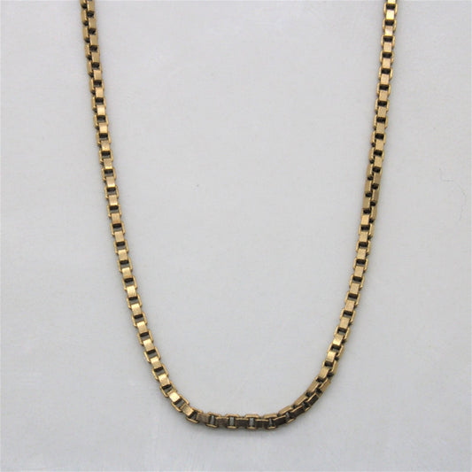 10k Yellow Gold Box Chain | 23 |