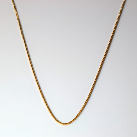 10k Yellow Gold Box Chain | 24 |