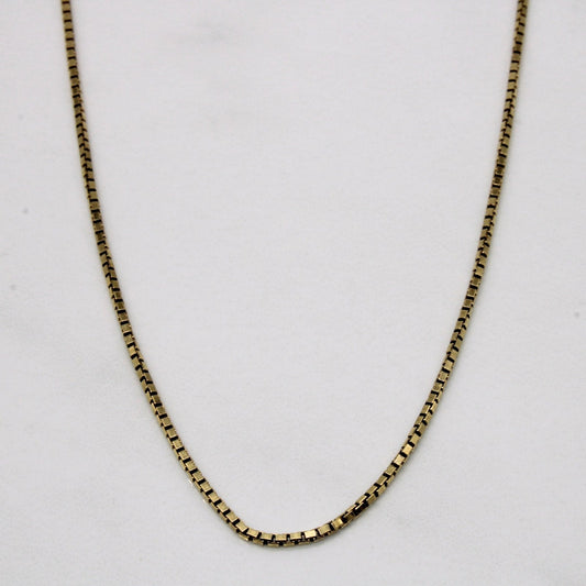 10k Yellow Gold Box Chain | 24 |