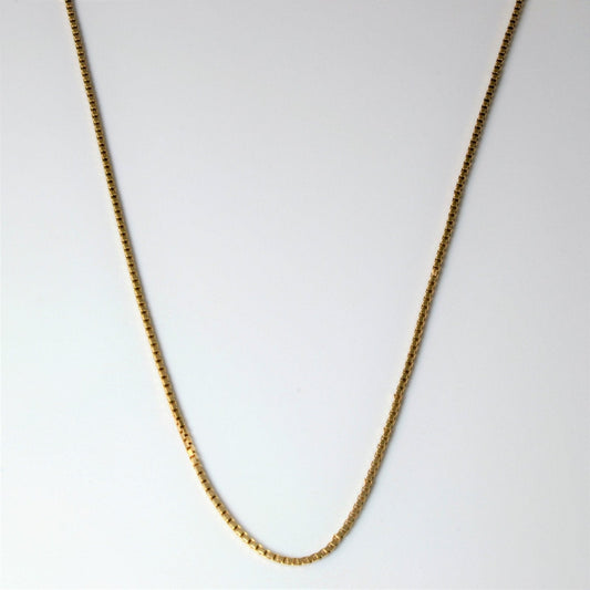 10k Yellow Gold Box Chain | 24 |