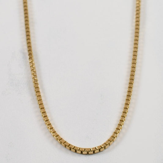 10k Yellow Gold Box Chain | 24 |
