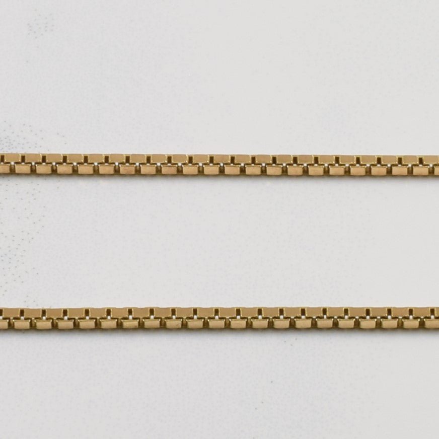 10k Yellow Gold Box Chain | 24 |