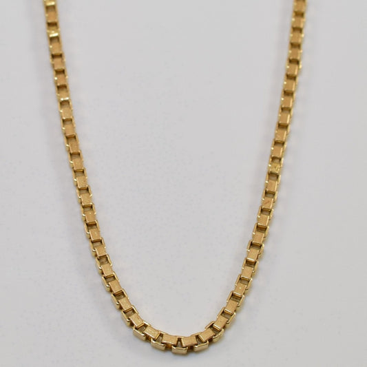 10k Yellow Gold Box Chain | 24 |