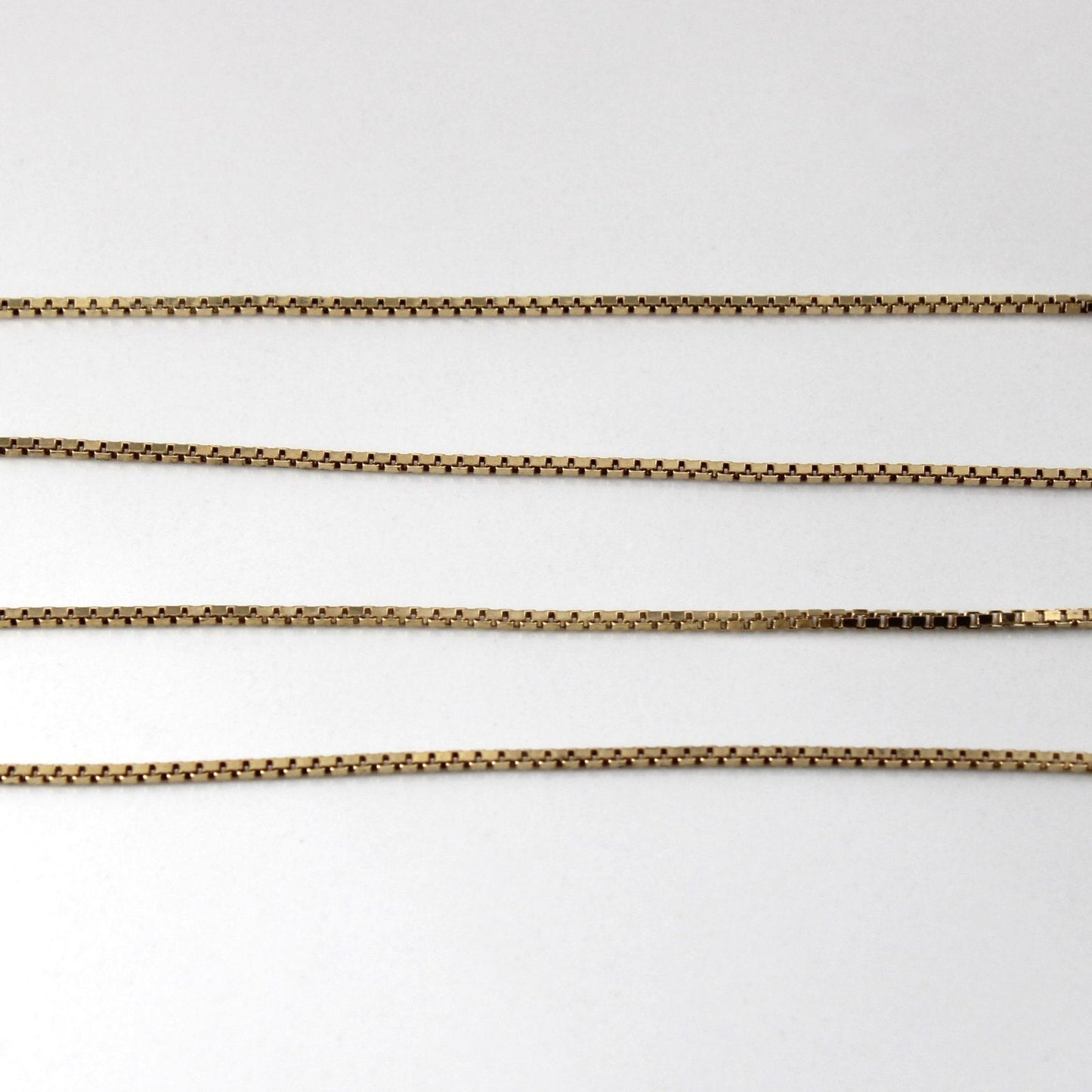 10k Yellow Gold Box Chain | 25|