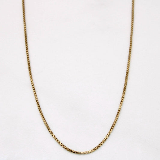 10k Yellow Gold Box Link Chain | 16 |