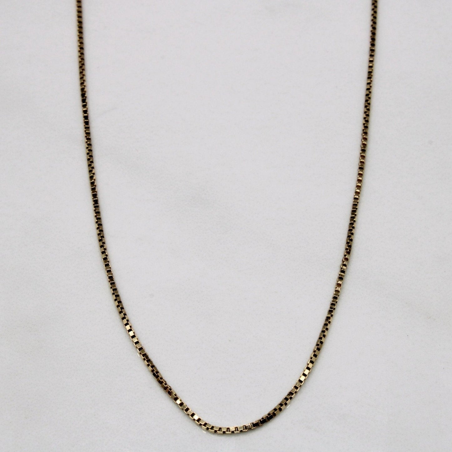 10k Yellow Gold Box Link Chain | 17 |
