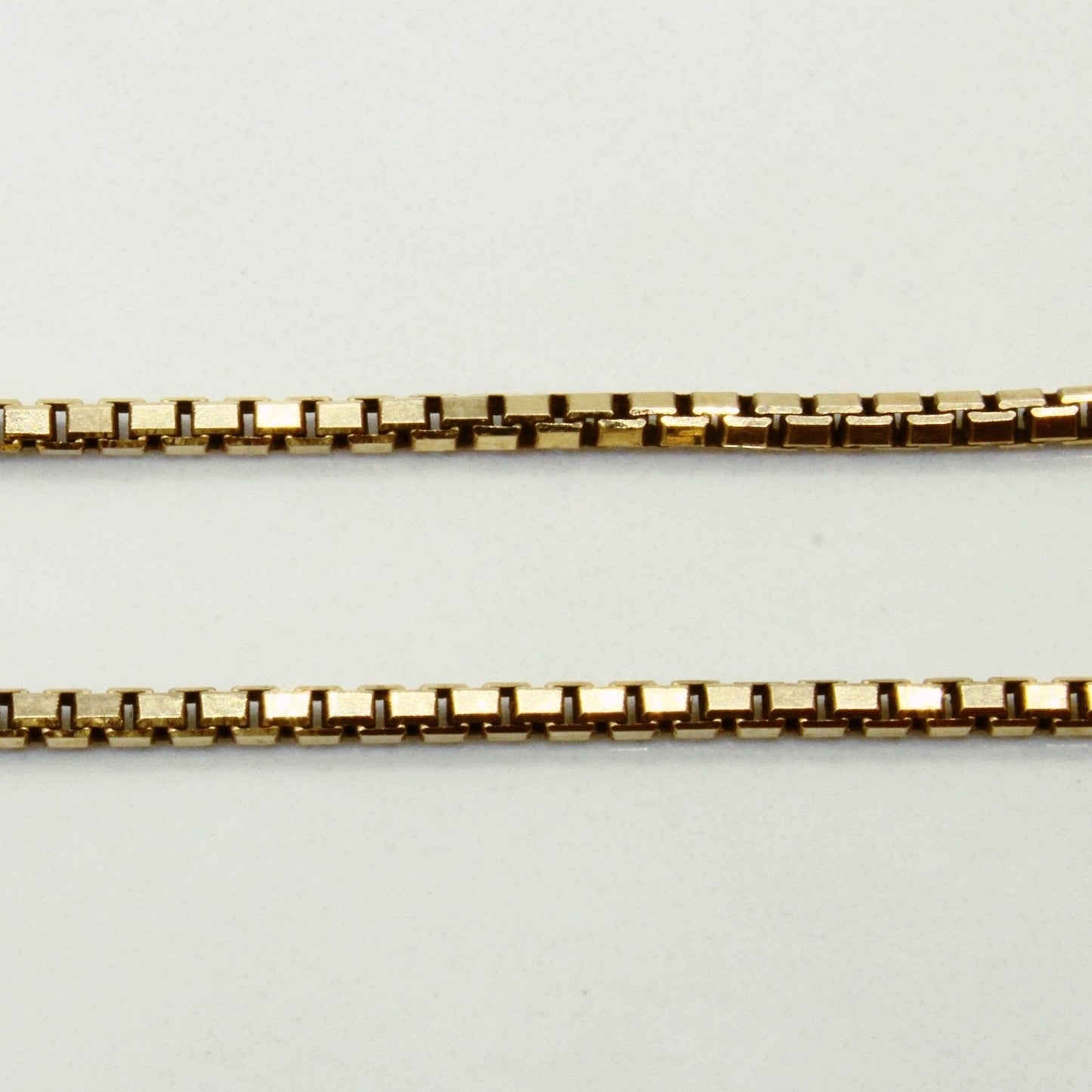 10k Yellow Gold Box Link Chain | 18 |