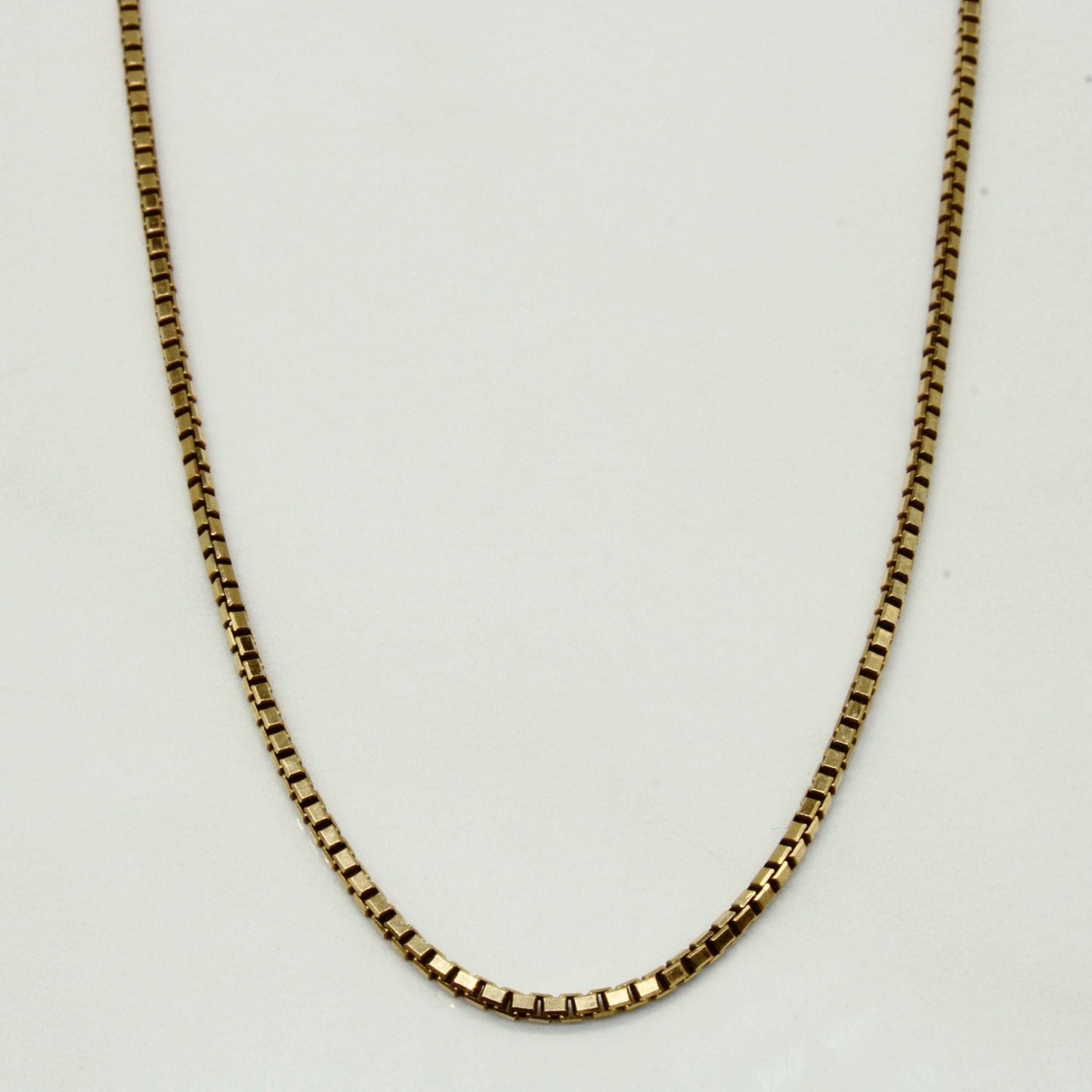 10k Yellow Gold Box Link Chain | 18 |