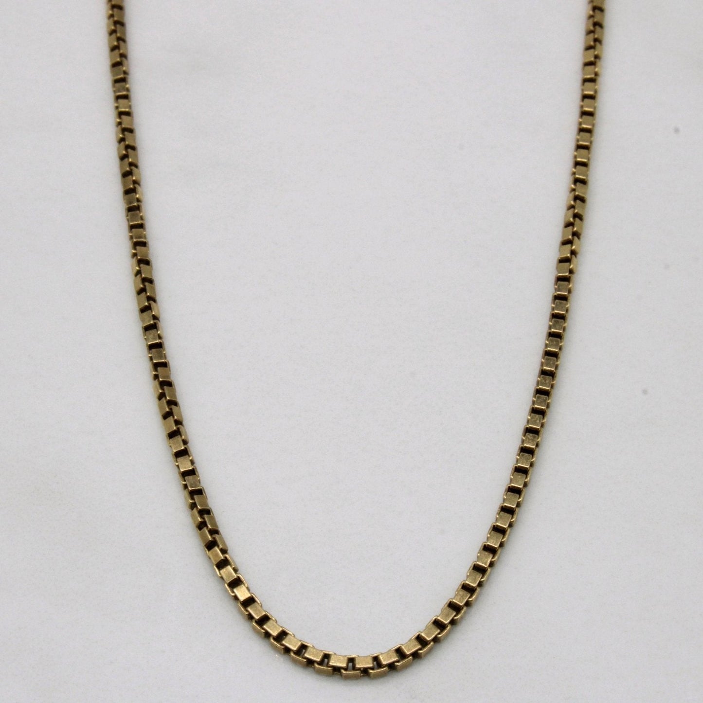 10k Yellow Gold Box Link Chain | 18 |