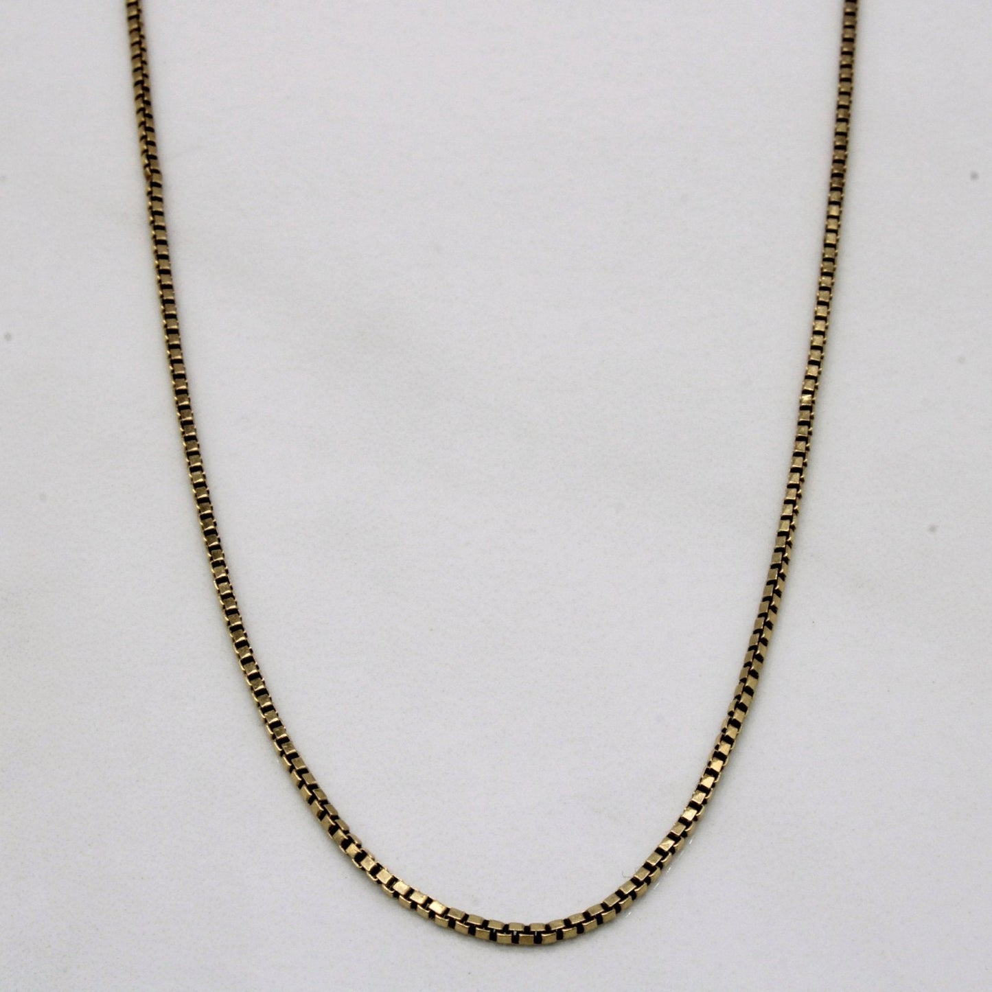 10k Yellow Gold Box Link Chain | 18 |