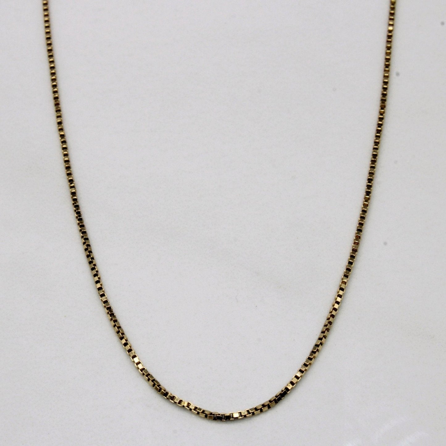 10k Yellow Gold Box Link Chain | 18 |